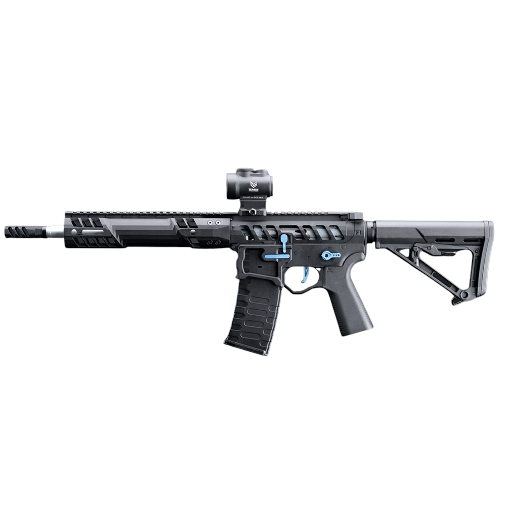 EMG F1 UDR-15 SIYAH/MAVI Skeletonized AR-15 eSilverEdge C7M M-LOK Handguard Airsoft AEG Tüfek (EMG-SC-BBL-3)