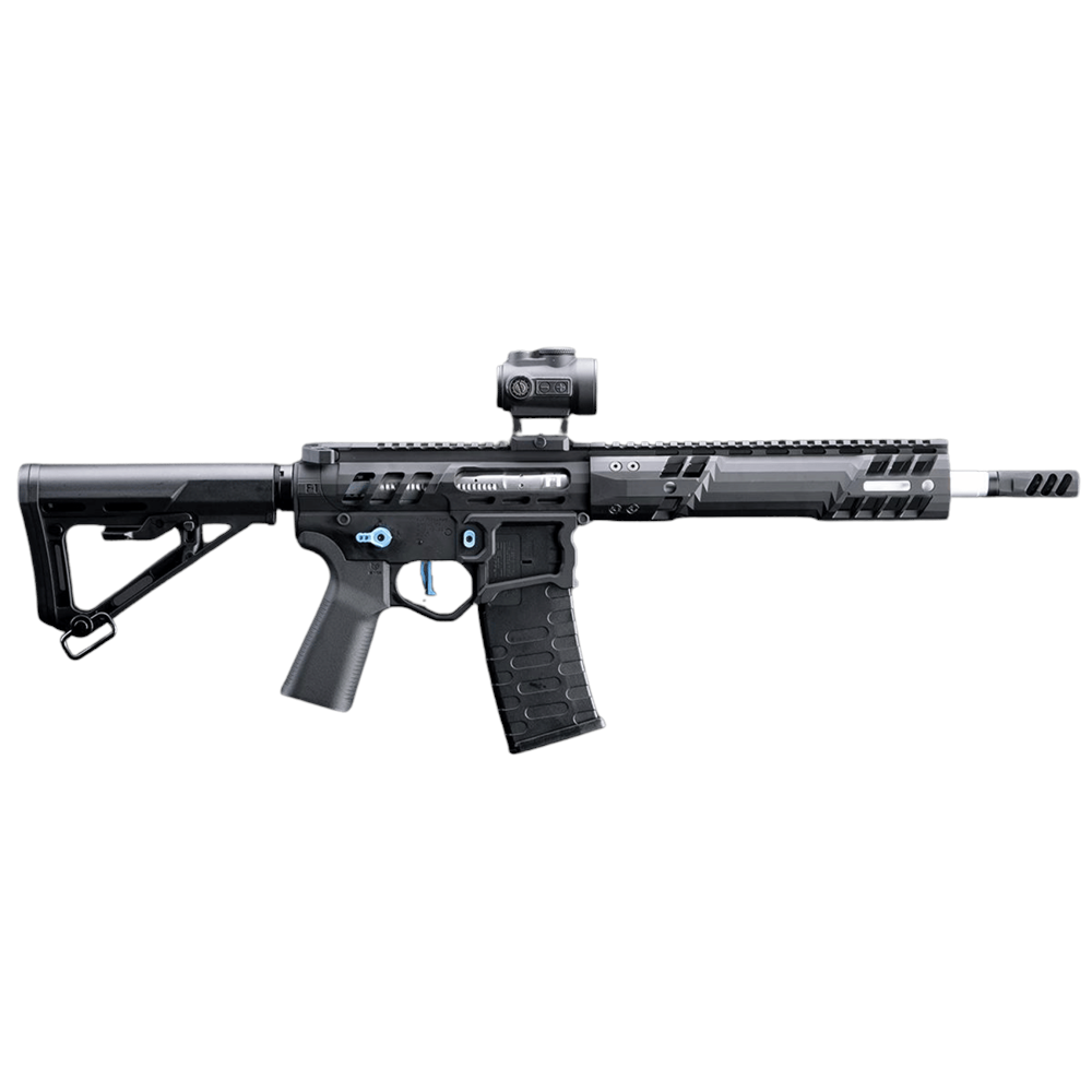EMG F1 UDR-15 SIYAH/MAVI Skeletonized AR-15 eSilverEdge C7M M-LOK Handguard Airsoft AEG Tüfek (EMG-SC-BBL-3)