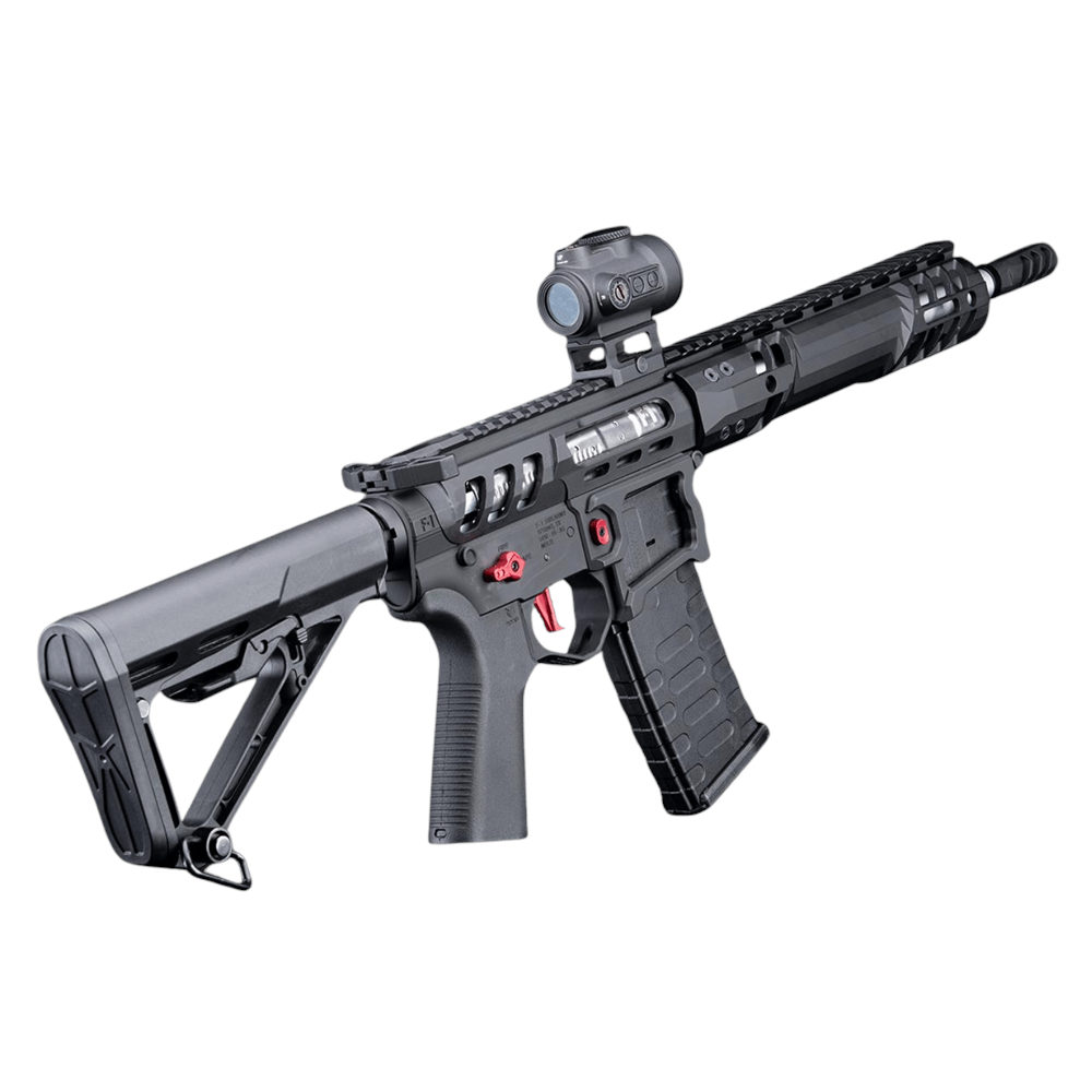 EMG F1 UDR-15 SIYAH/KIRMIZI Skeletonized AR-15 eSilverEdge C7M M-LOK Handguard Airsoft AEG Tüfek (EMG-SC-BR-3)