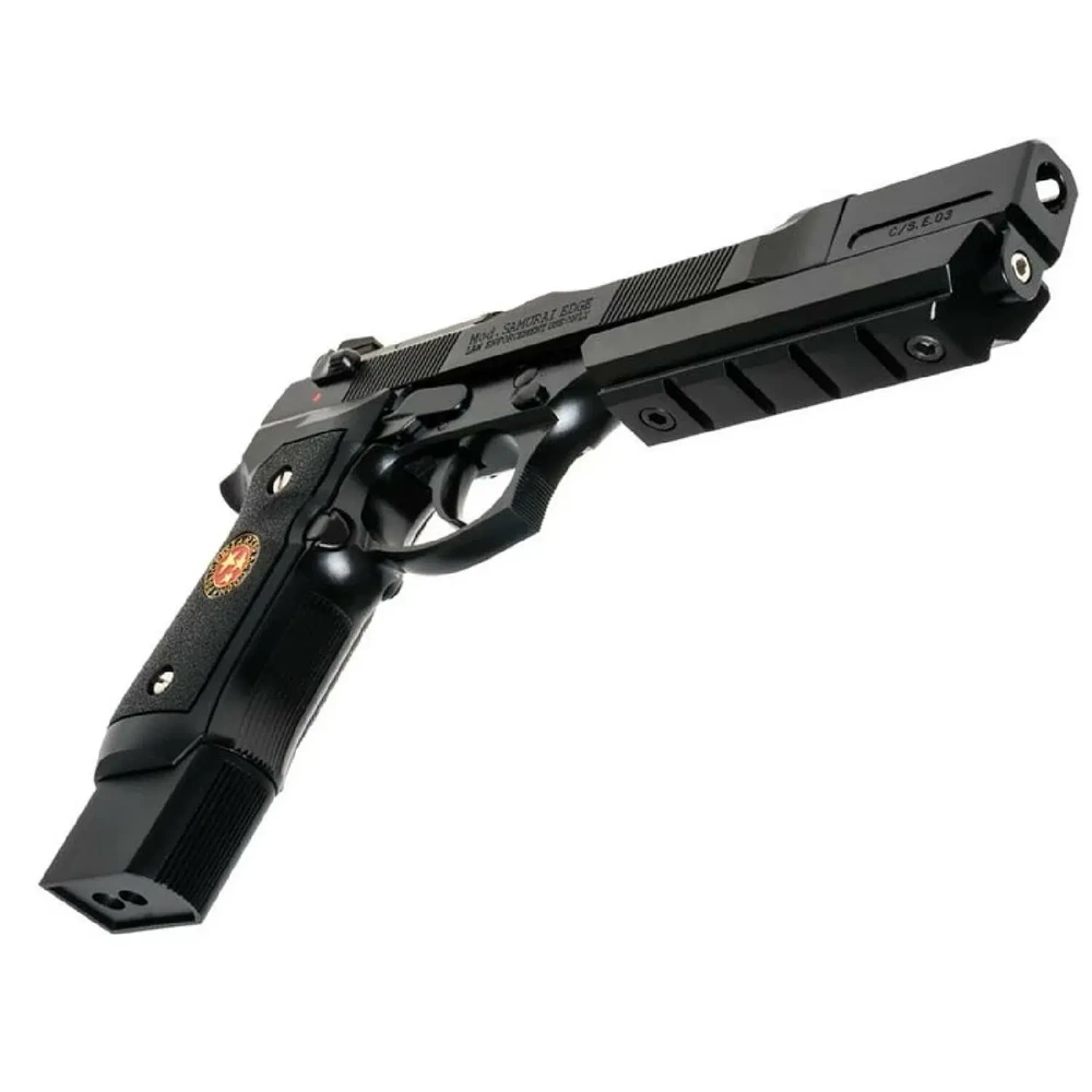WE-Tech Custom Barry Burton BioHazard M92 Gen 1 Siyah GBB Airsoft Tabanca