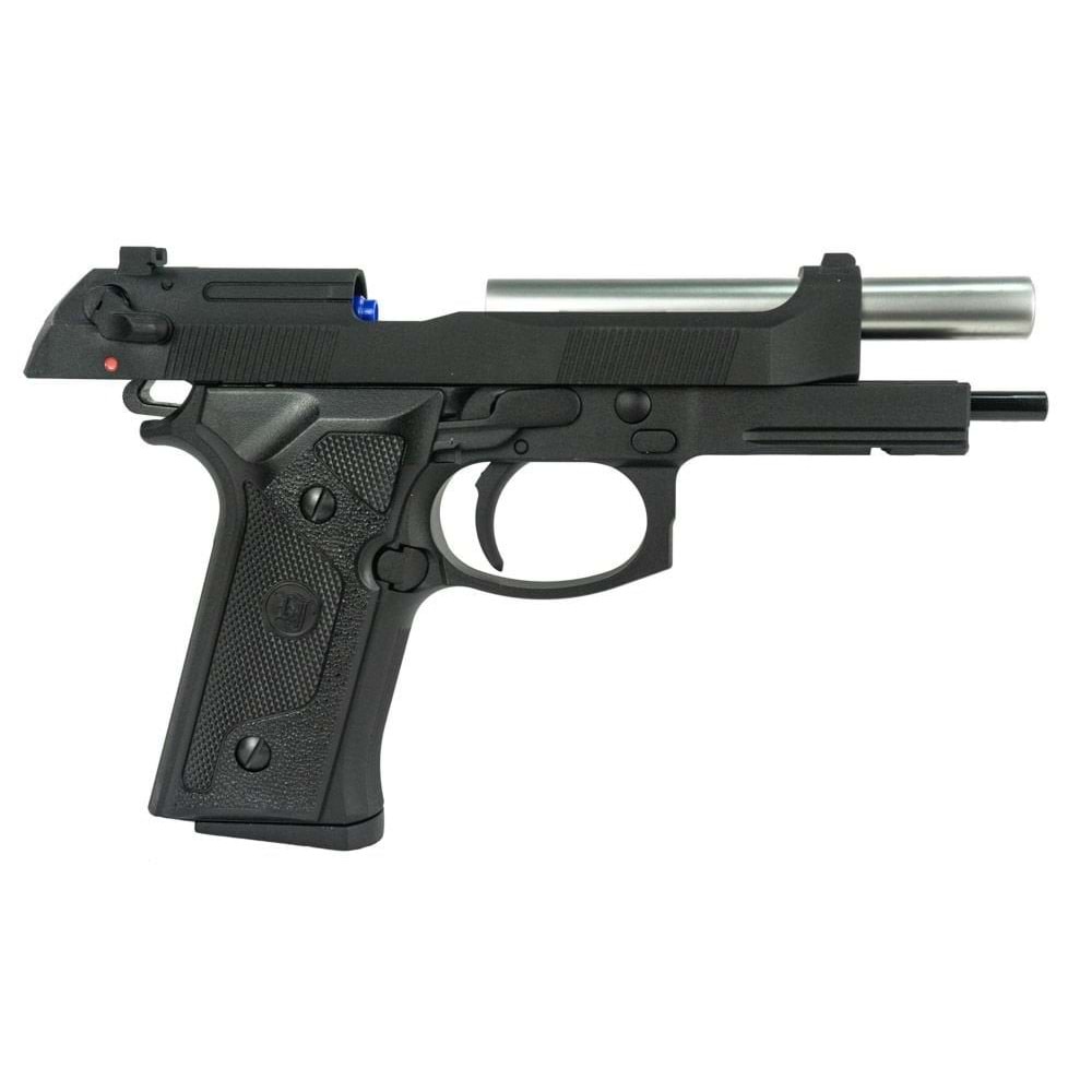 KJW BERETTA M9 IAFM Full Metal GBB Airsoft Tabanca Parlak Namlu