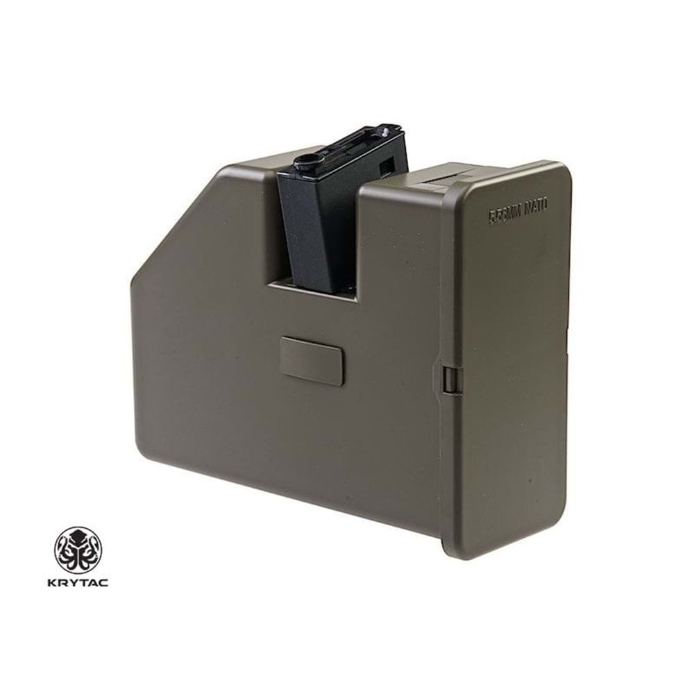 KRYTAC AEG LMG DRUM Şarjör - 3500 BB - OD Yeşil