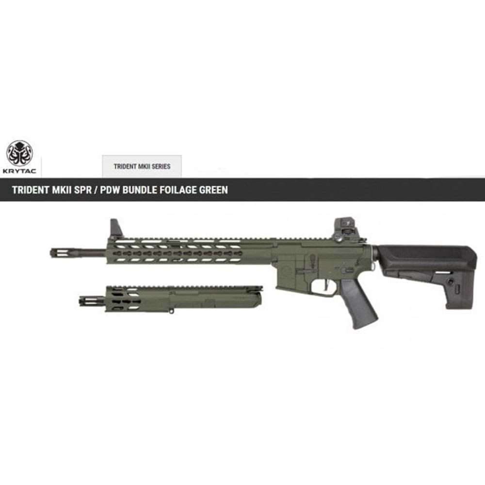 KRYTAC TRIDENT MK2 SPR+PDW GREEN ÖZEL SET