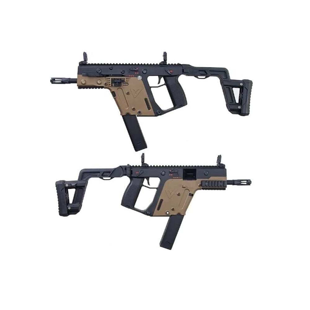 KRYTAC Kriss Vector SMG Dual Tone AEG Airsoft Tüfek KTAEG-VSMGF-2T01
