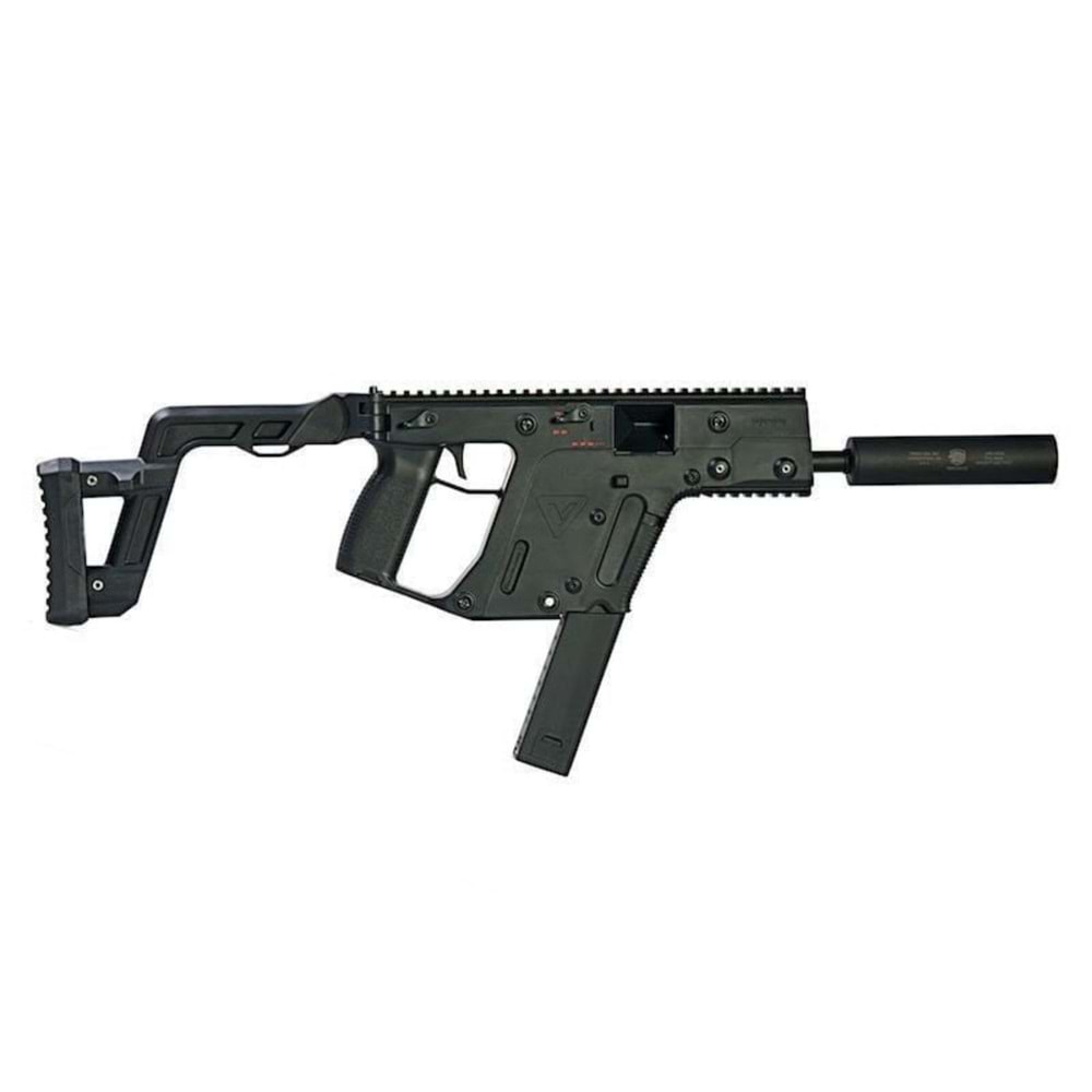 KRYTAC Kriss Vector SMG Mock Susturuculu Siyah AEG Airsoft Tüfek