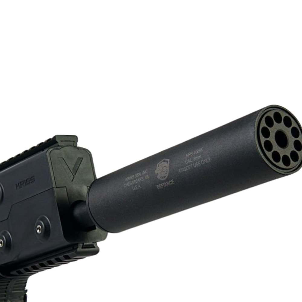 KRYTAC Kriss Vector SMG Mock Susturuculu Siyah AEG Airsoft Tüfek