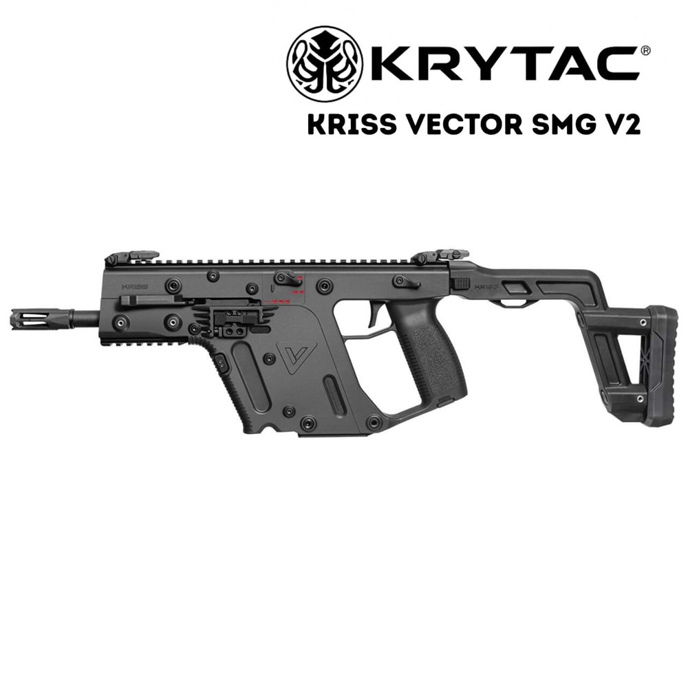 KRYTAC KRISS VECTOR V2 SIYAH Airsoft AEG SMG Tüfek Katlanır Dipçik