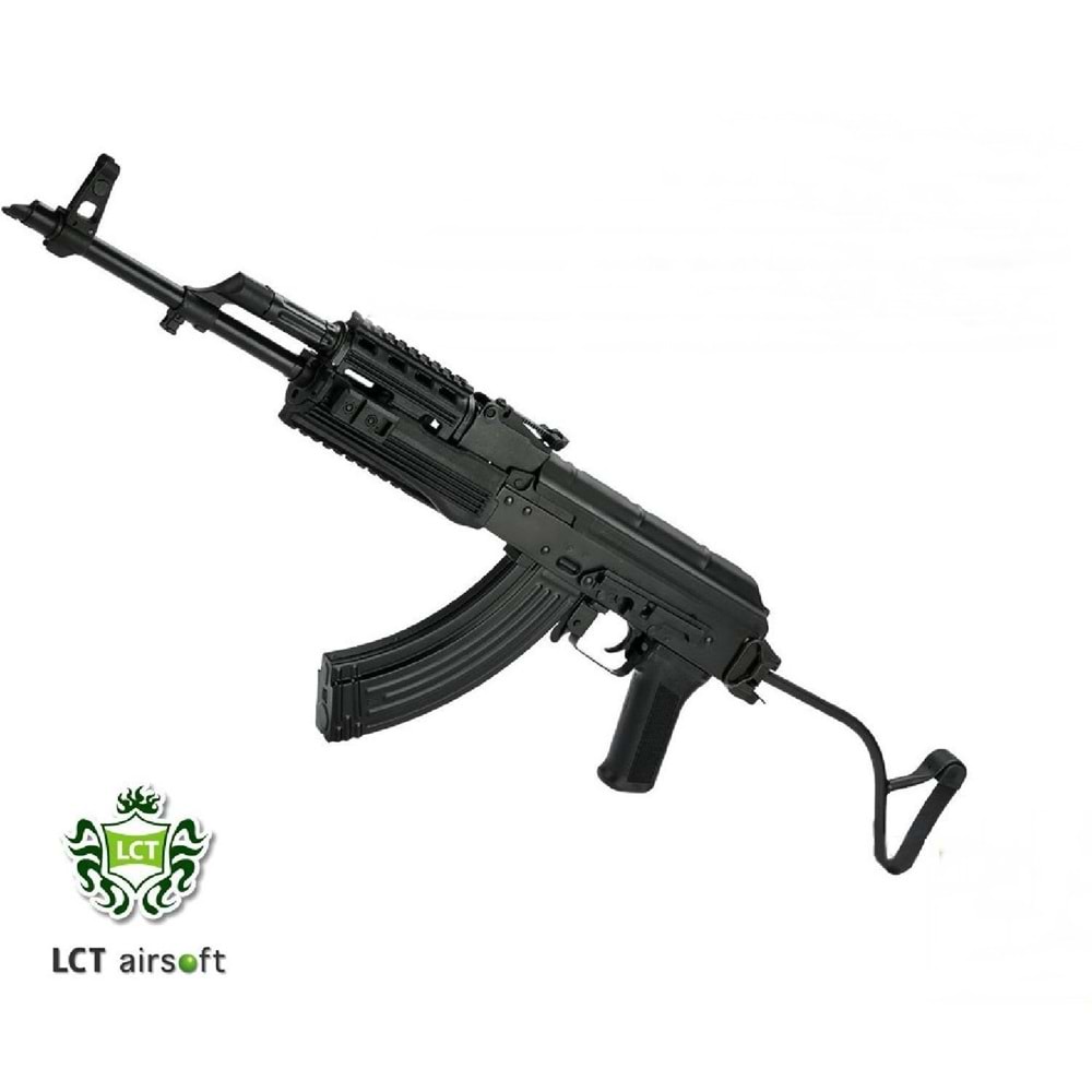 LCT TIMS AK47 Katlanır Wire Dipçikli Çelik AEG TÜFEK - Siyah