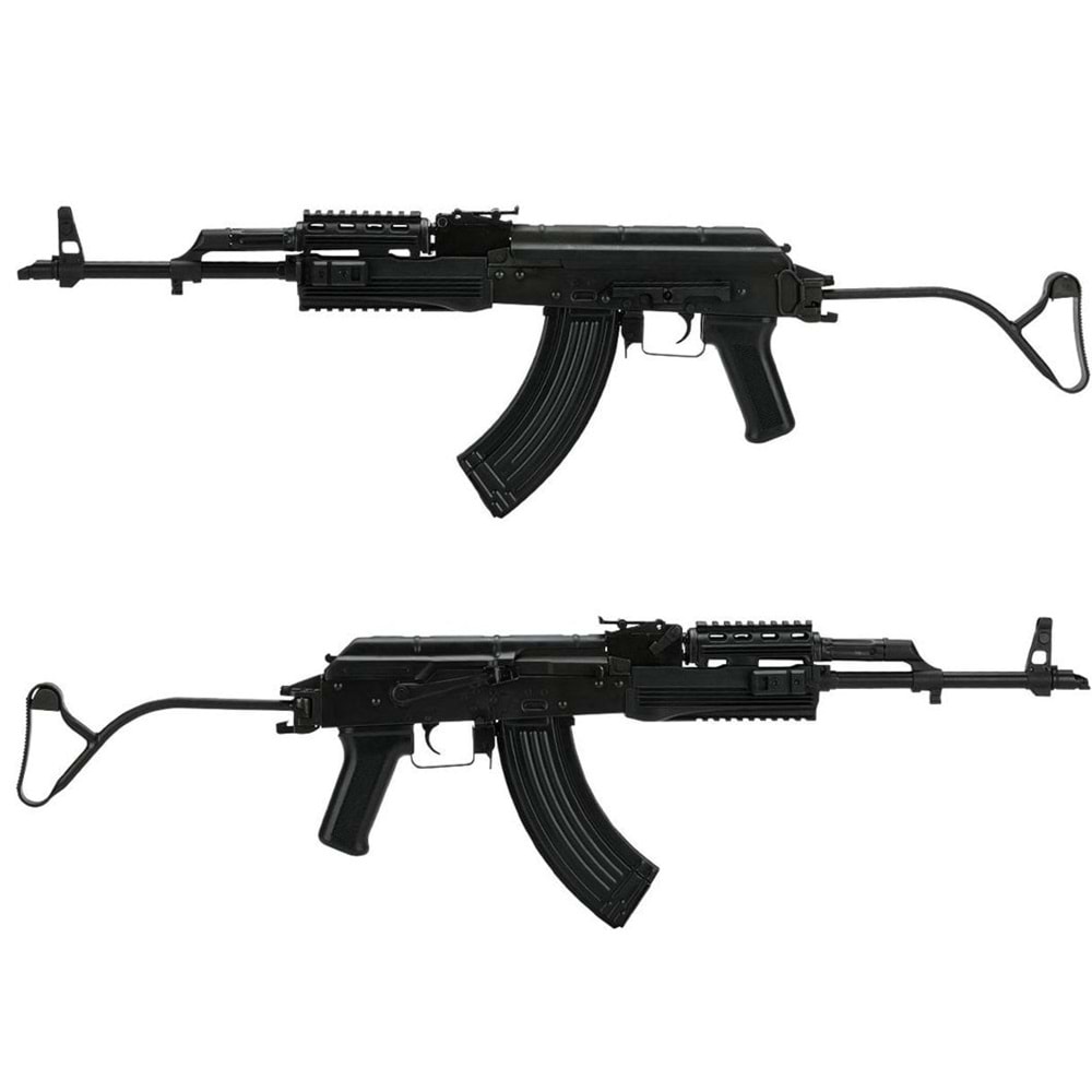 LCT TIMS AK47 Katlanır Wire Dipçikli Çelik AEG Airsoft Tüfek - Siyah