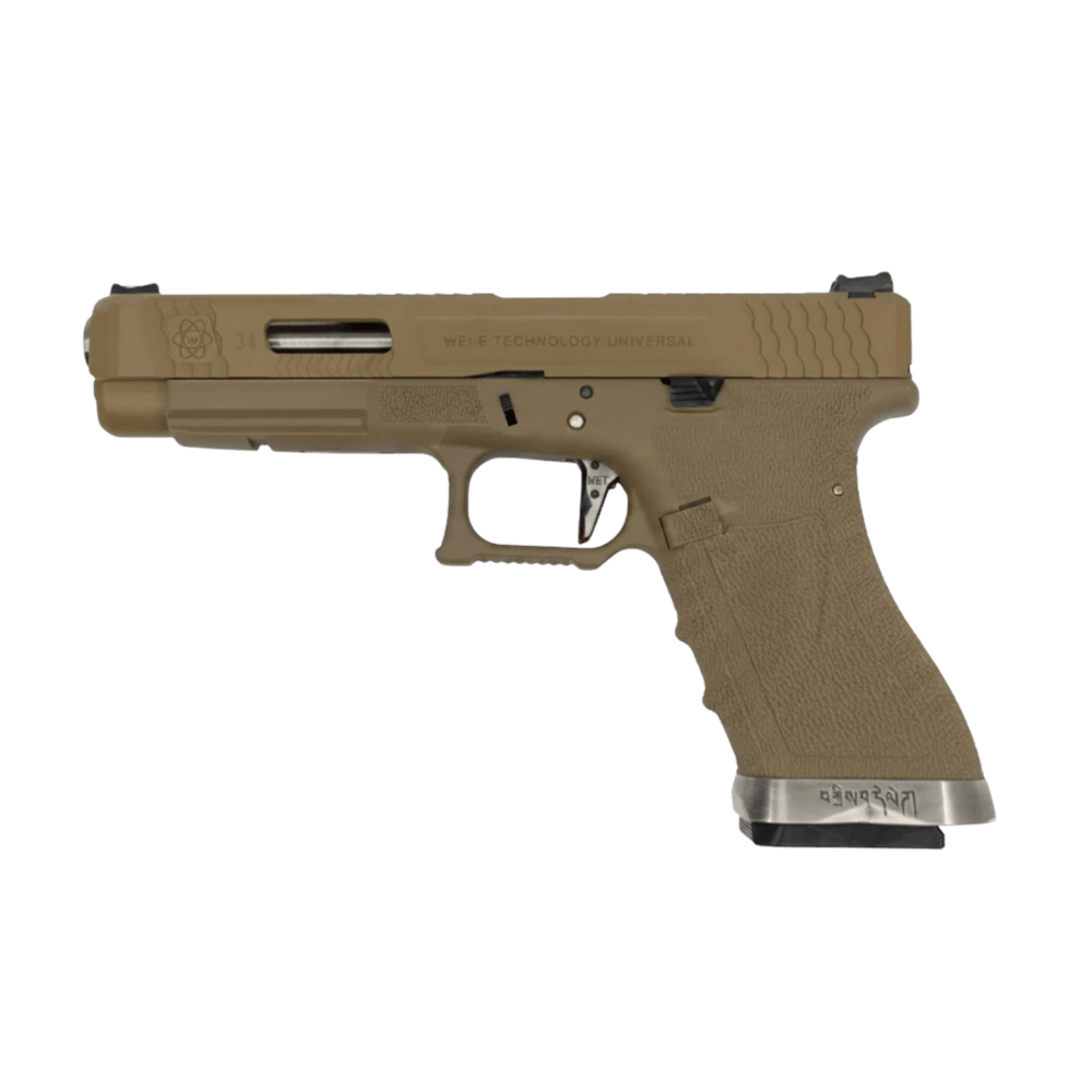WE Glock34 G34 T10 GBB Airsoft Tabanca Seti-Tan