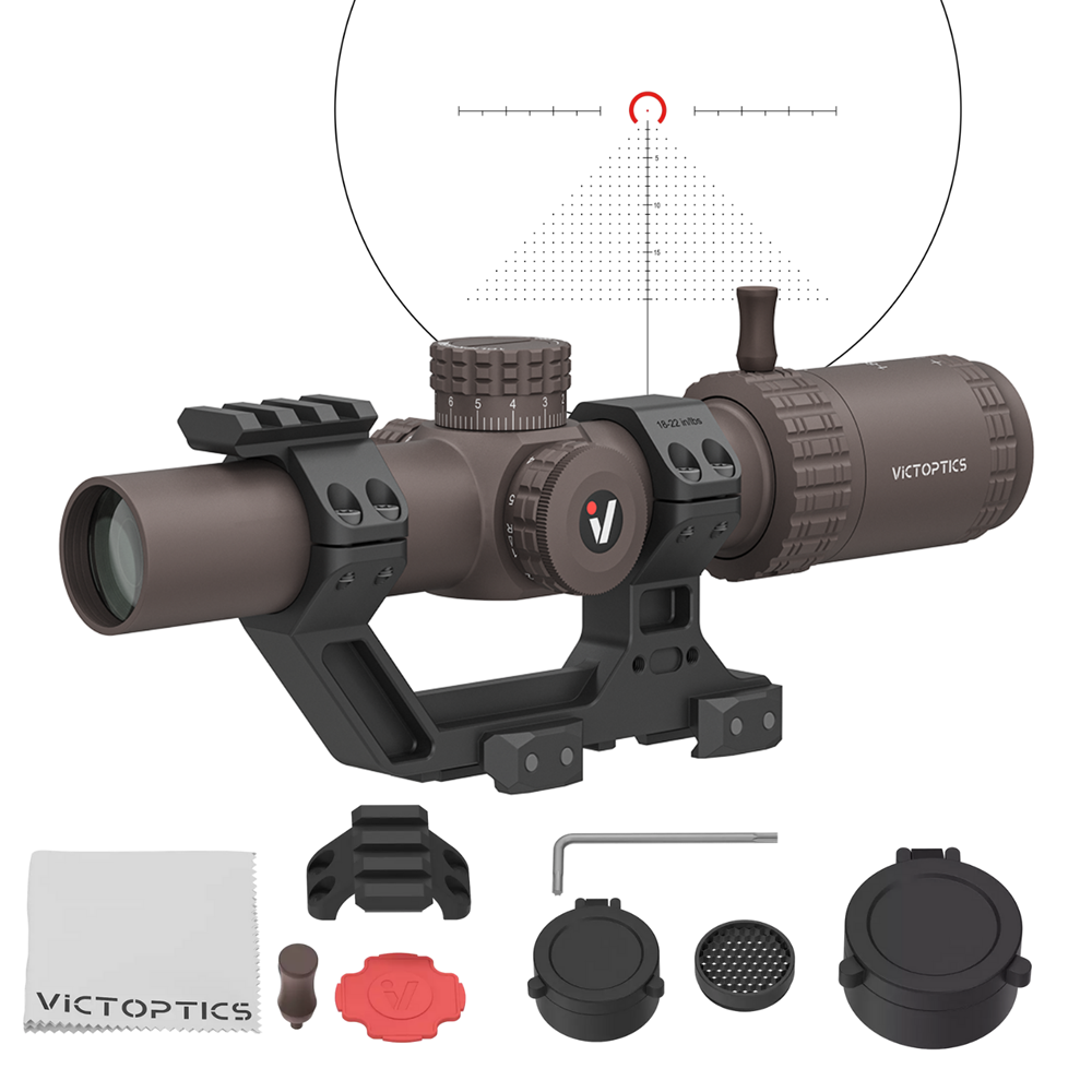 Victoptics S6 Combo Kit FDE | S6 1-6×24 LPVO SFP + Picatinny AR Mount (OPSL123)