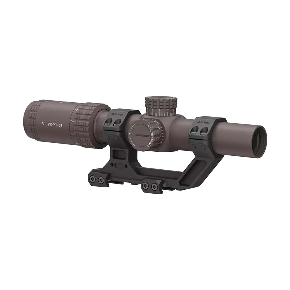 Victoptics S6 Combo Kit FDE | S6 1-6×24 LPVO SFP + Picatinny AR Mount (OPSL123)