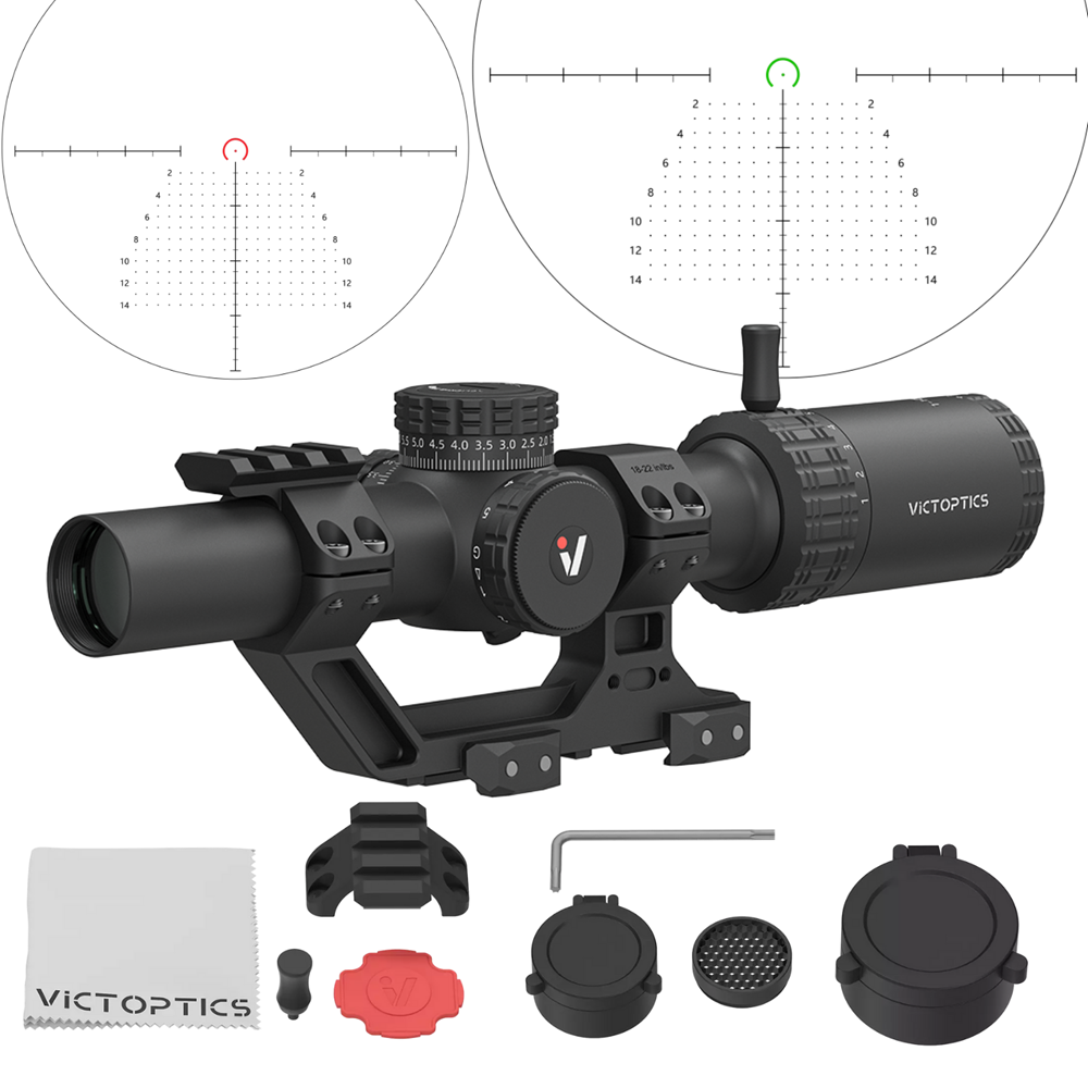 Victoptics S10 LPVO 1-10×24 SFP Tüfek Dürbünü 1-Parça Extreme High Picatinny AR Montaj Kitli OPSL137