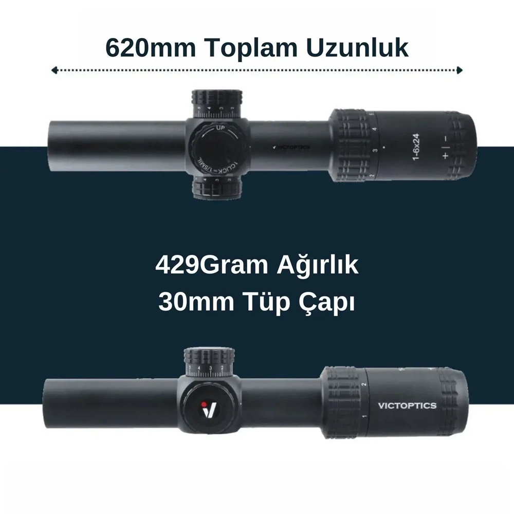 Victoptics S6 1-6x24 SFP Tüfek Dürbünü OPSL22
