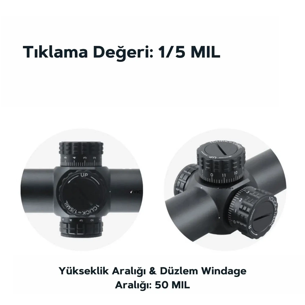 Victoptics S6 1-6x24 SFP Tüfek Dürbünü OPSL22