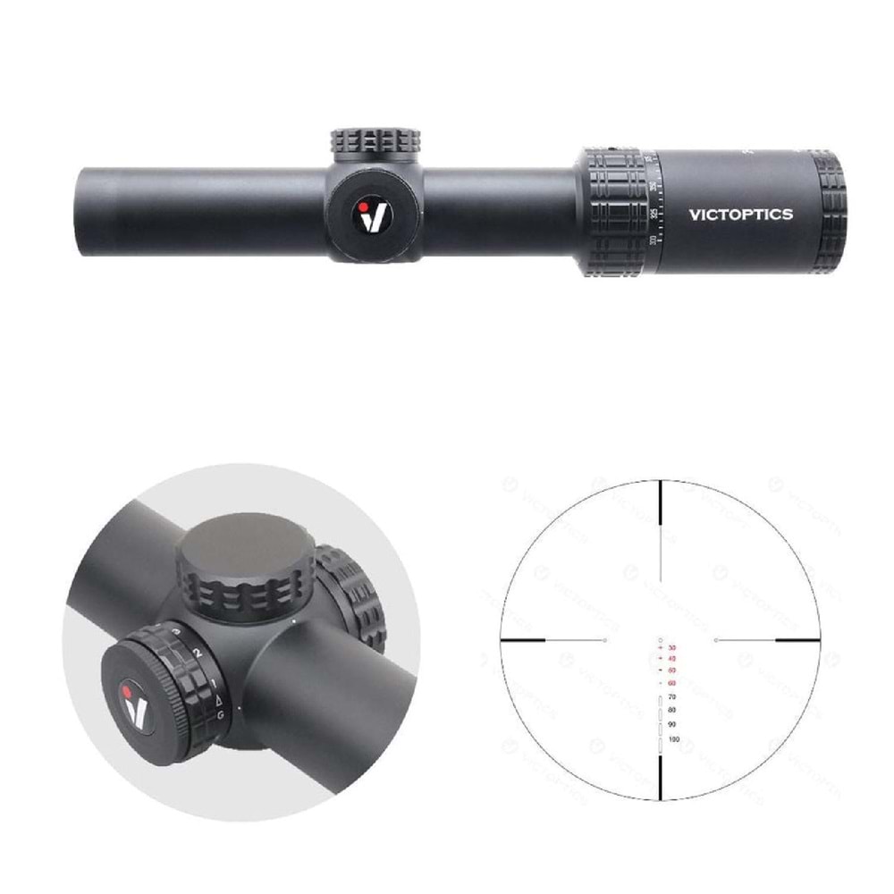 VictOptics SCB 2-5x24IR CROSSB Tüfek Dürbünü - OPSL30