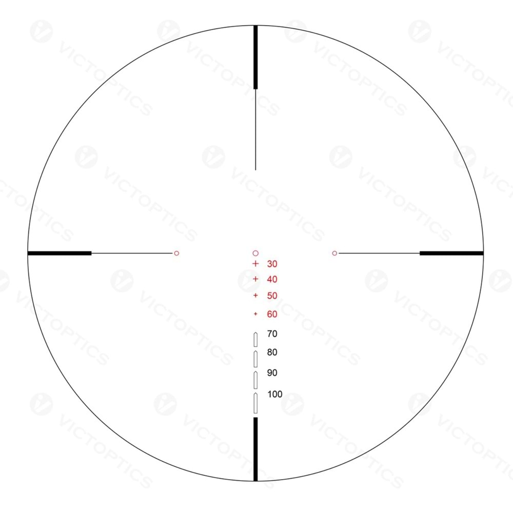 VictOptics SCB 2-5x24IR CROSSB Tüfek Dürbünü - OPSL30