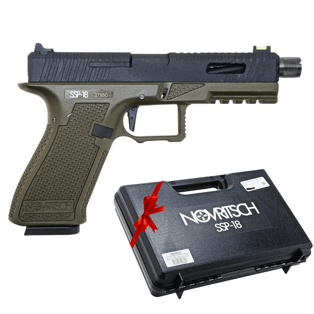 Novritsch SSP18 HAKI YESIL GBB Airsoft Tabanca - ÇANTA HEDİYELİ P2G2B