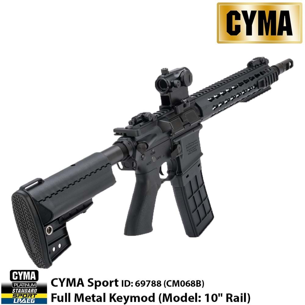 Airsoft Tüfek CYMA CM068B Full Metal Keymod Handguard 10'' ID:69788
