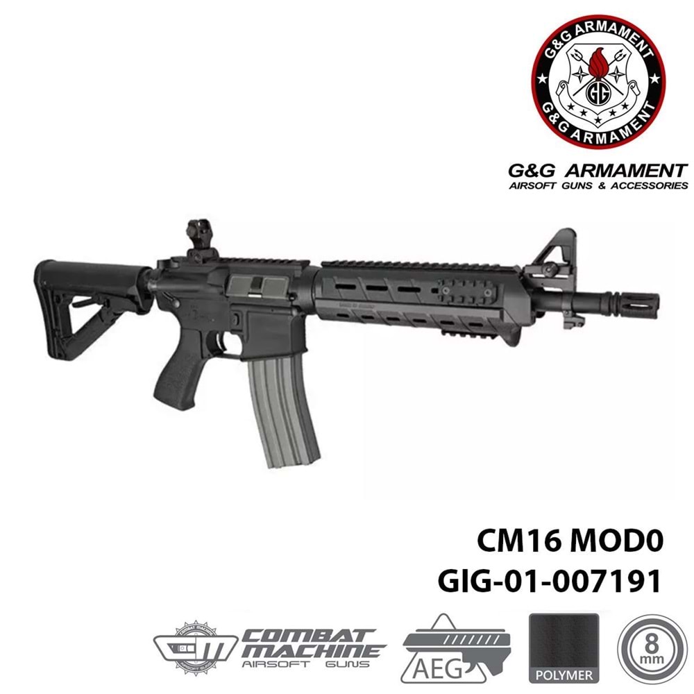 Airsoft Tüfek G&G CM16 MOD0 EGC-16P-MD0-BNB-NCM (UGR)