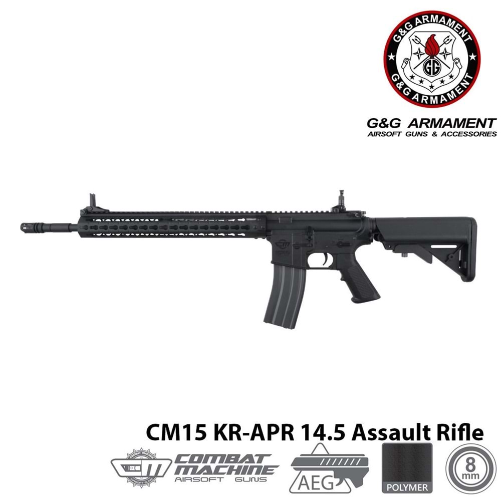 Airsoft Tüfek G&G CM15 KR-APR 14.5\'\' EGC-15P-APR-BNB-NCM (UGR)
