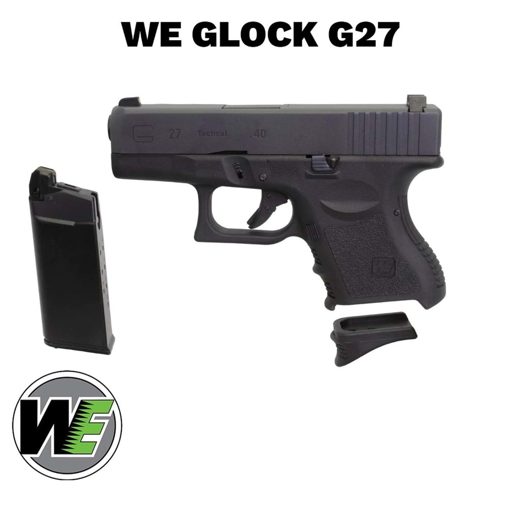 Airsoft Tabanca WE Glock 27 Siyah WE-G006A-BK-27-BK-A