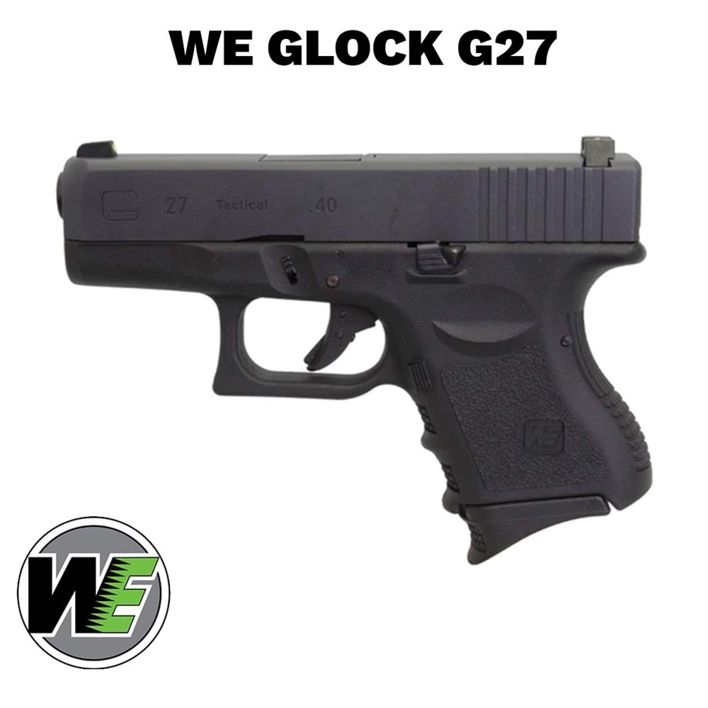 Airsoft Tabanca WE Glock 27 Siyah WE-G006A-BK-27-BK-A