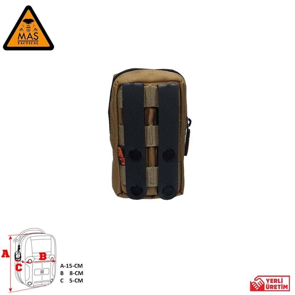 Yardımcı Cep Dikey Tan-S MAS-101-10-10-S