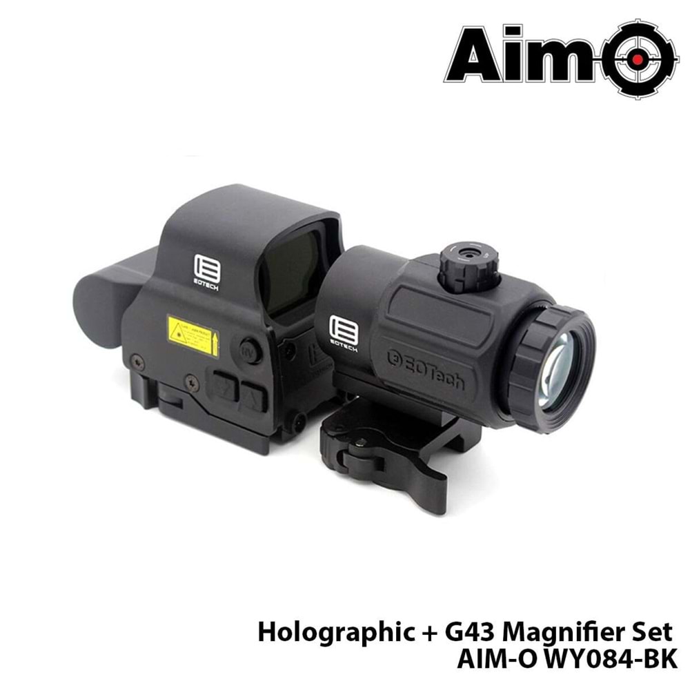 WADSN® WADSN Red / Green Holographic Hybrid Dot Sight, EXPS with G43 Magnifier (Black) WY126-BK