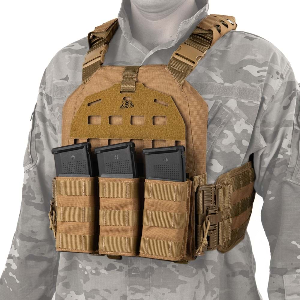 Mas Tactical® Plaka Taşıyıcı Lazer Kesim 6194 Tan