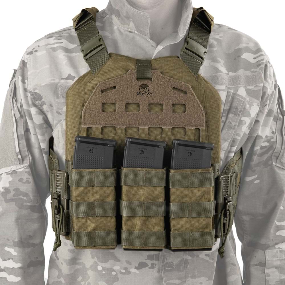 Mas Tactical® Plaka Taşıyıcı Lazer Kesim 6194 Haki