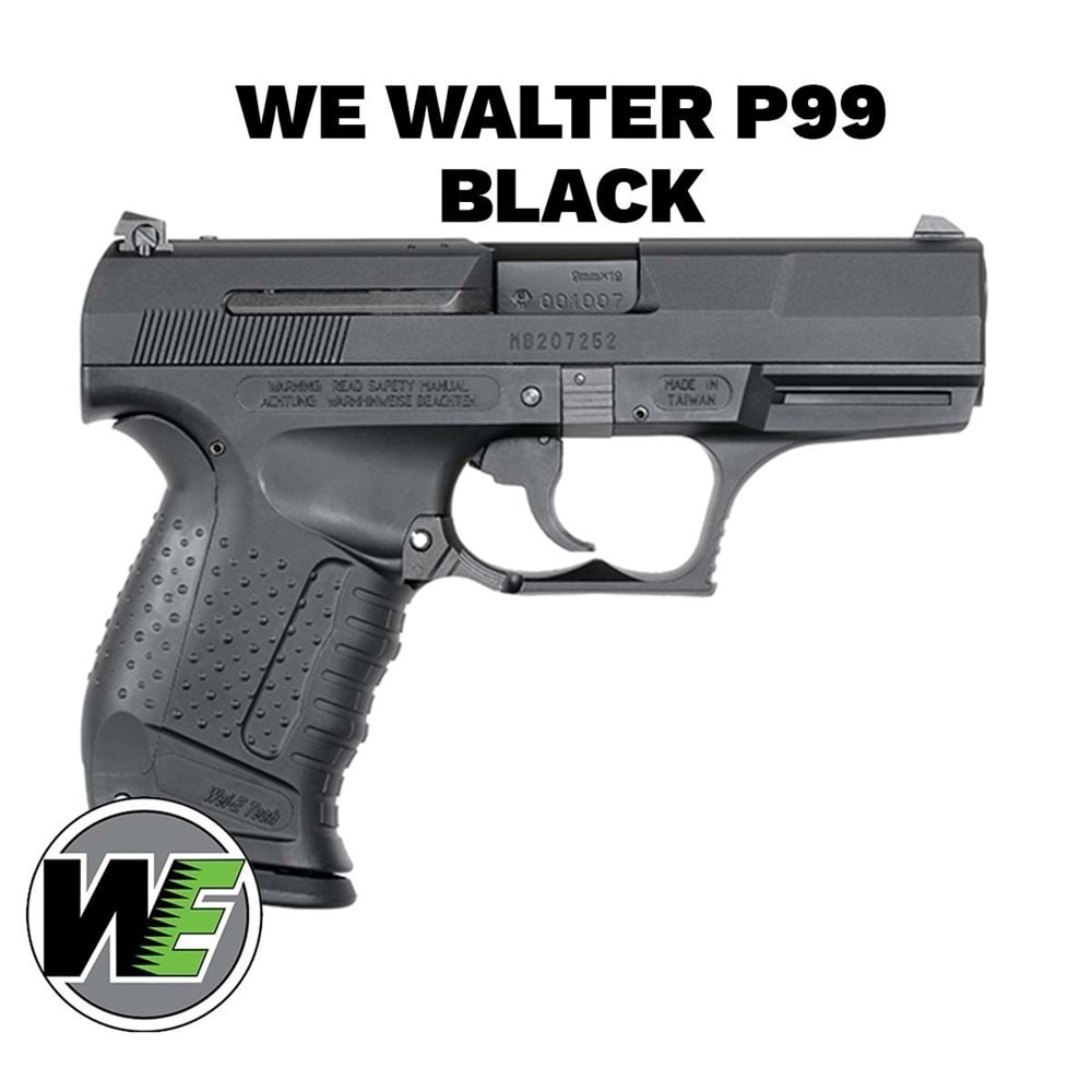 Airsoft Tabanca WE Walther P99 Siyah WE-PX001-BK 
