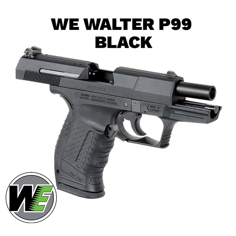 Airsoft Tabanca WE Walther P99 Siyah WE-PX001-BK 