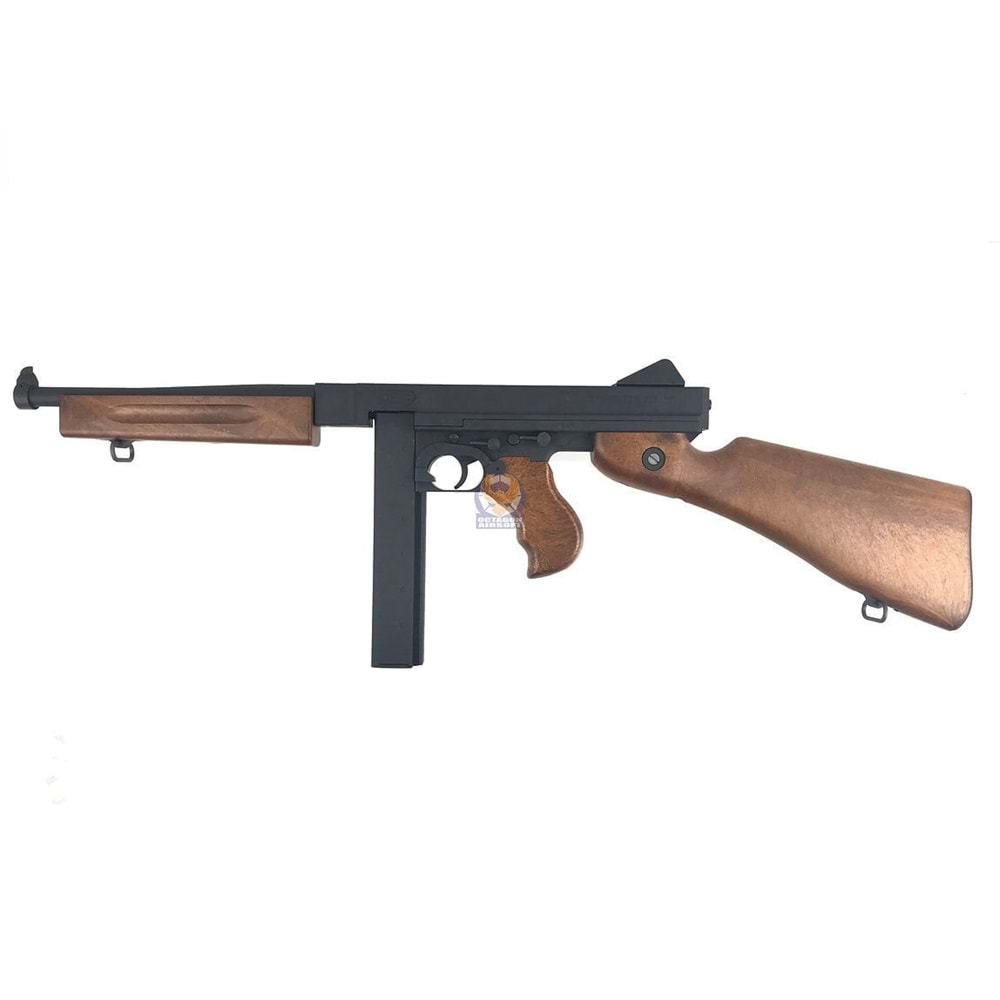 Airsoft Tüfek Cybergun Licensed / WE M1A1 Thompson Gas Blow Back SMG.