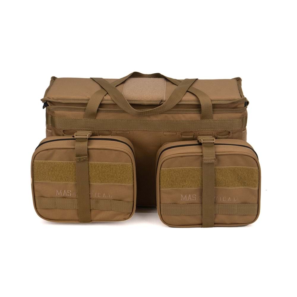 Teçhizat Çantası 35Lt (Modüler Set) Tan 47X26X20Cm Yatay Çantalı