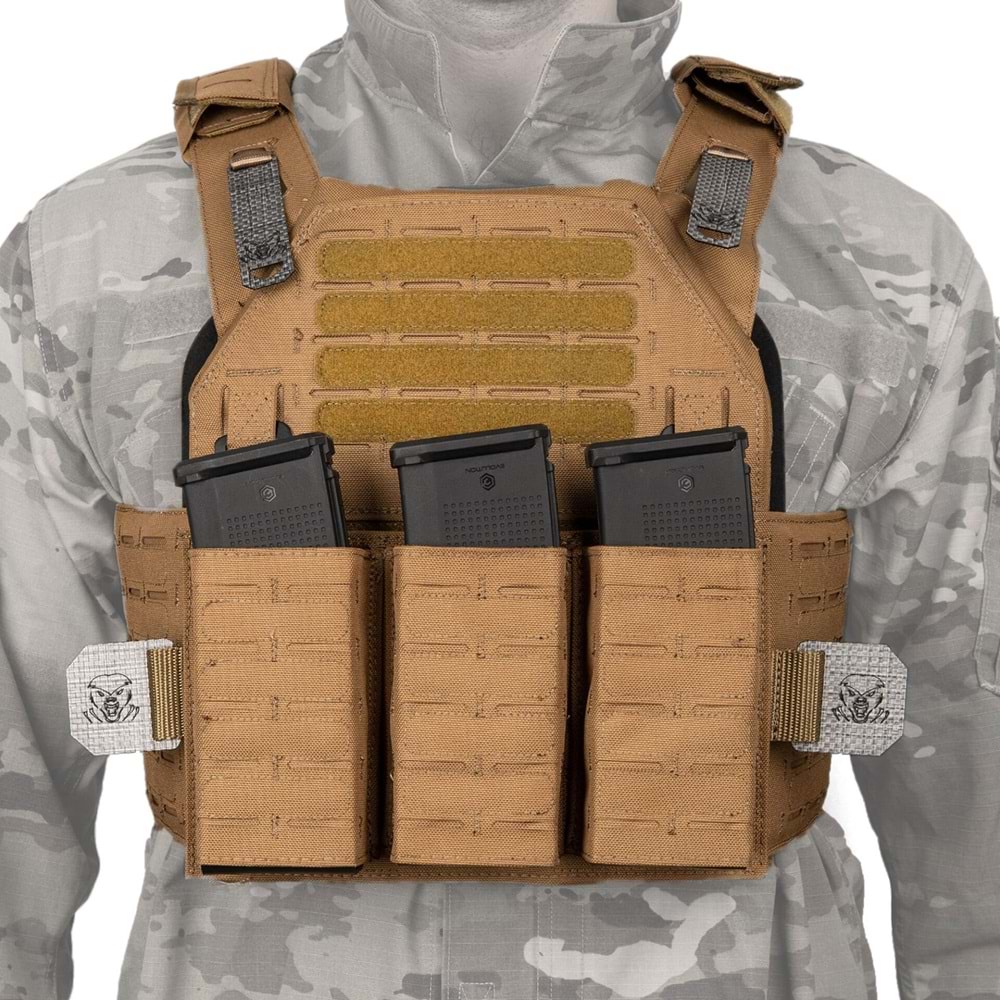 Mas Tactical® Plaka Taşıyıcı 6394 Lazer Kesim Tan