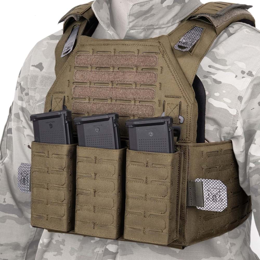 Mas Tactical® Plaka Taşıyıcı 6394 Lazer Kesim Haki