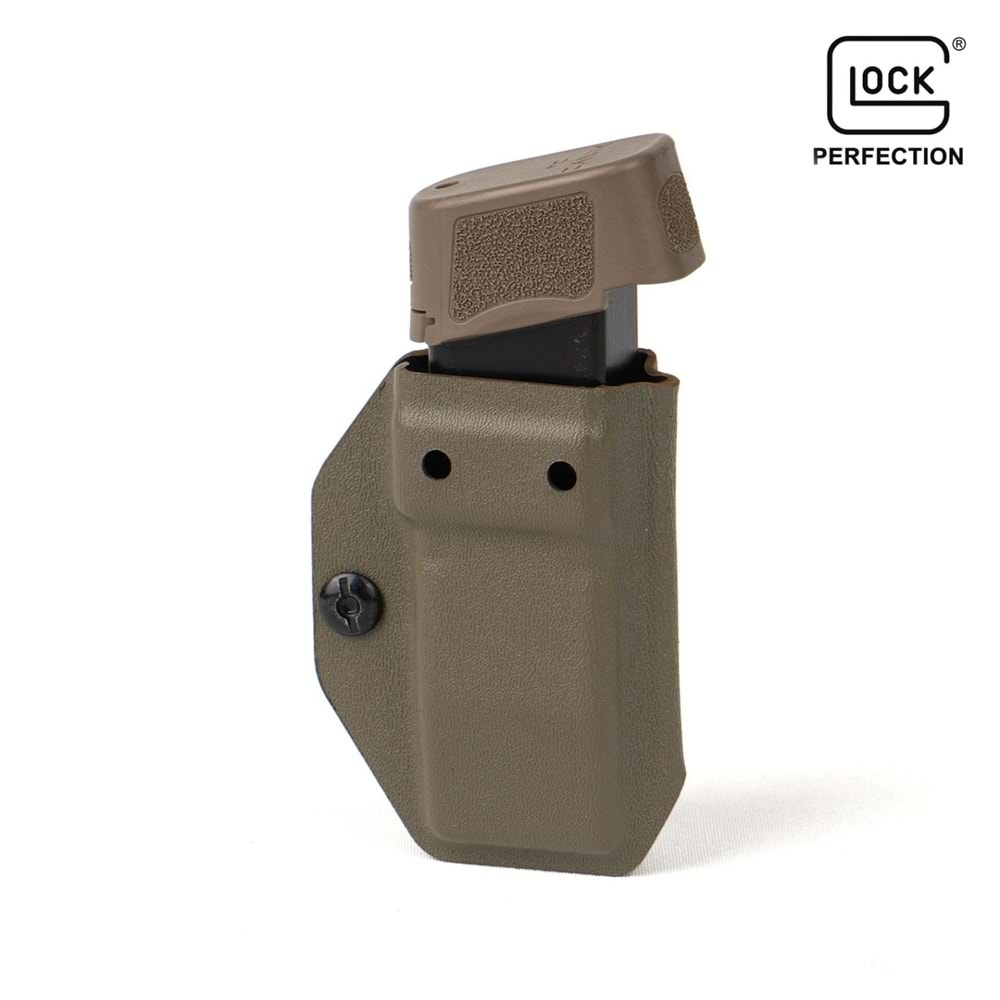 Mas Tactical® Kydex İç Taşıma Şarjör Kılıfı 9mm Glock Haki
