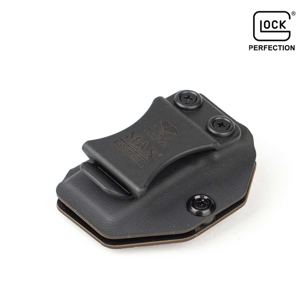 Mas Tactical® Kydex İç Taşıma Şarjör Kılıfı 9mm Glock Siyah