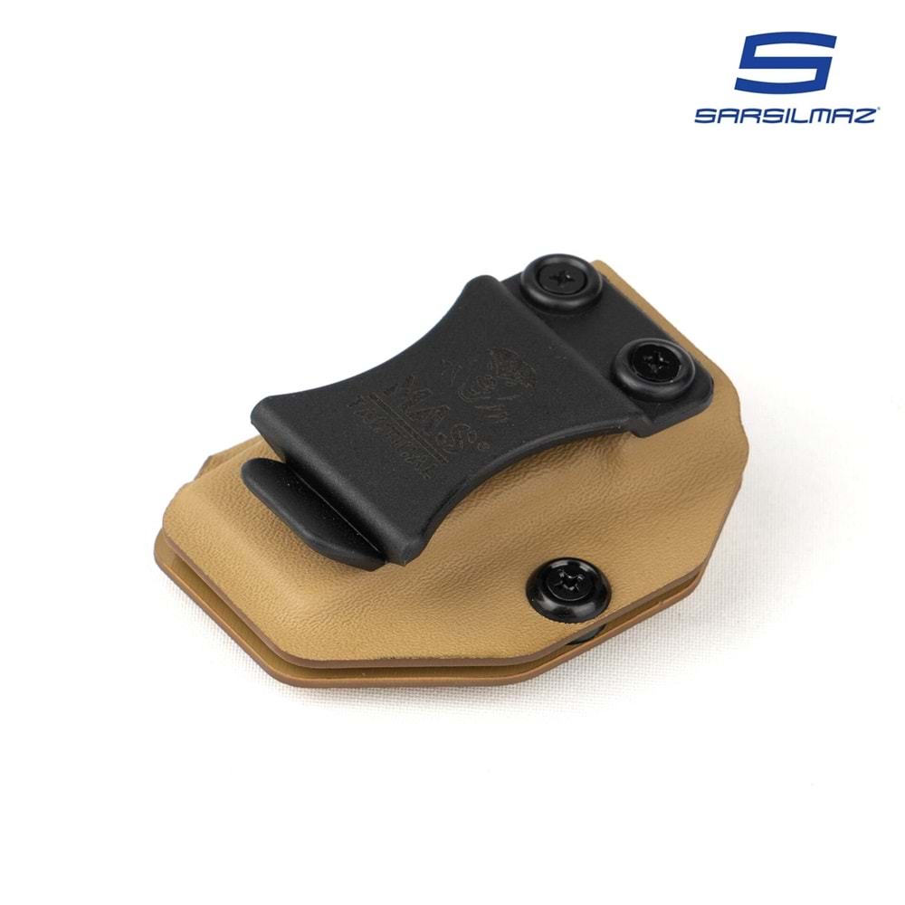 Mas Tactical® Kydex İç Taşıma Şarjör Kılıfı 9mm Sarsılmaz Tan