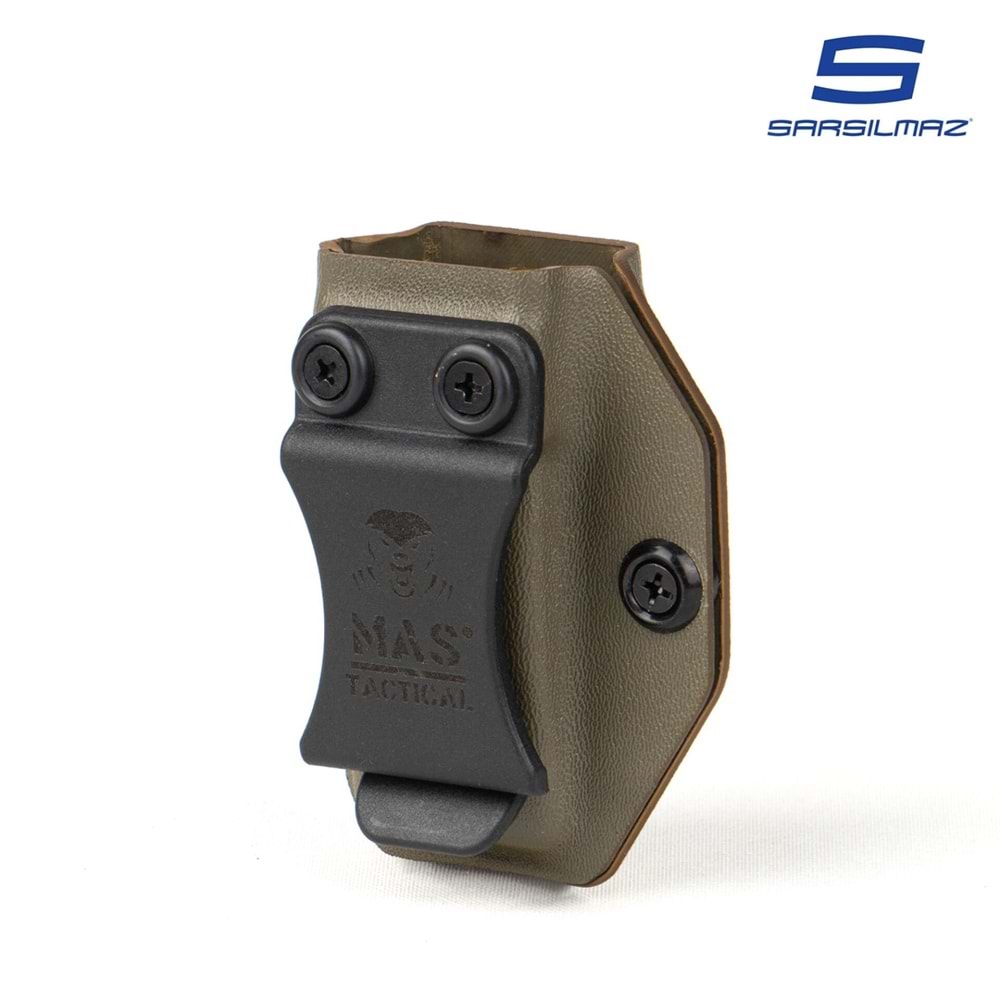 Mas Tactical® Kydex İç Taşıma Şarjör Kılıfı 9mm Sarsılmaz Haki