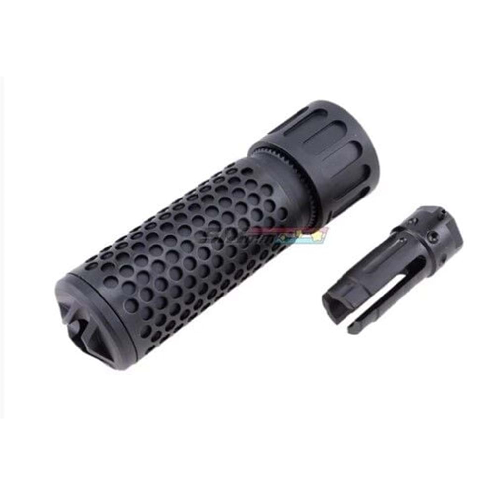 [GG] QDC CQC Silencer with QD Flash Hider 128mm[-14mm CCW] SKU: AA#05465-4A1B