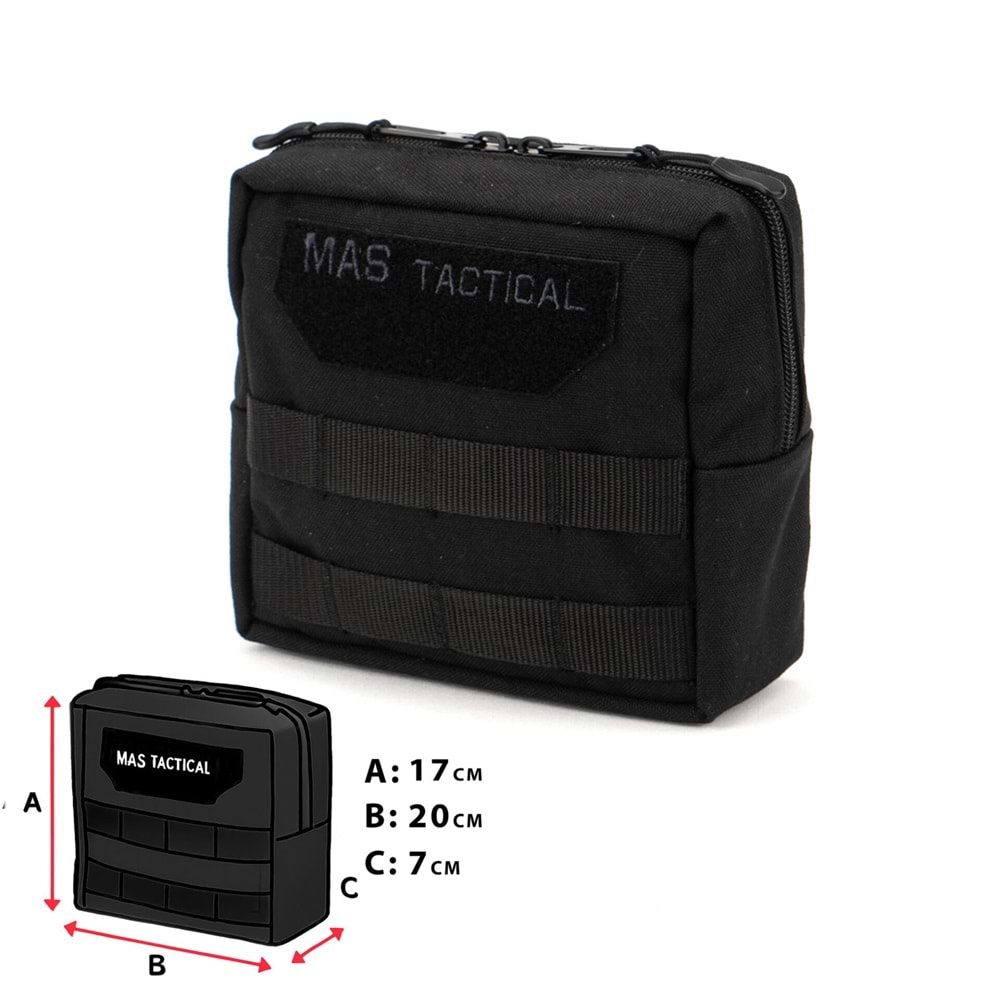 Mas Tactical® Genel Maksat Cebi Siyah XL Gen2