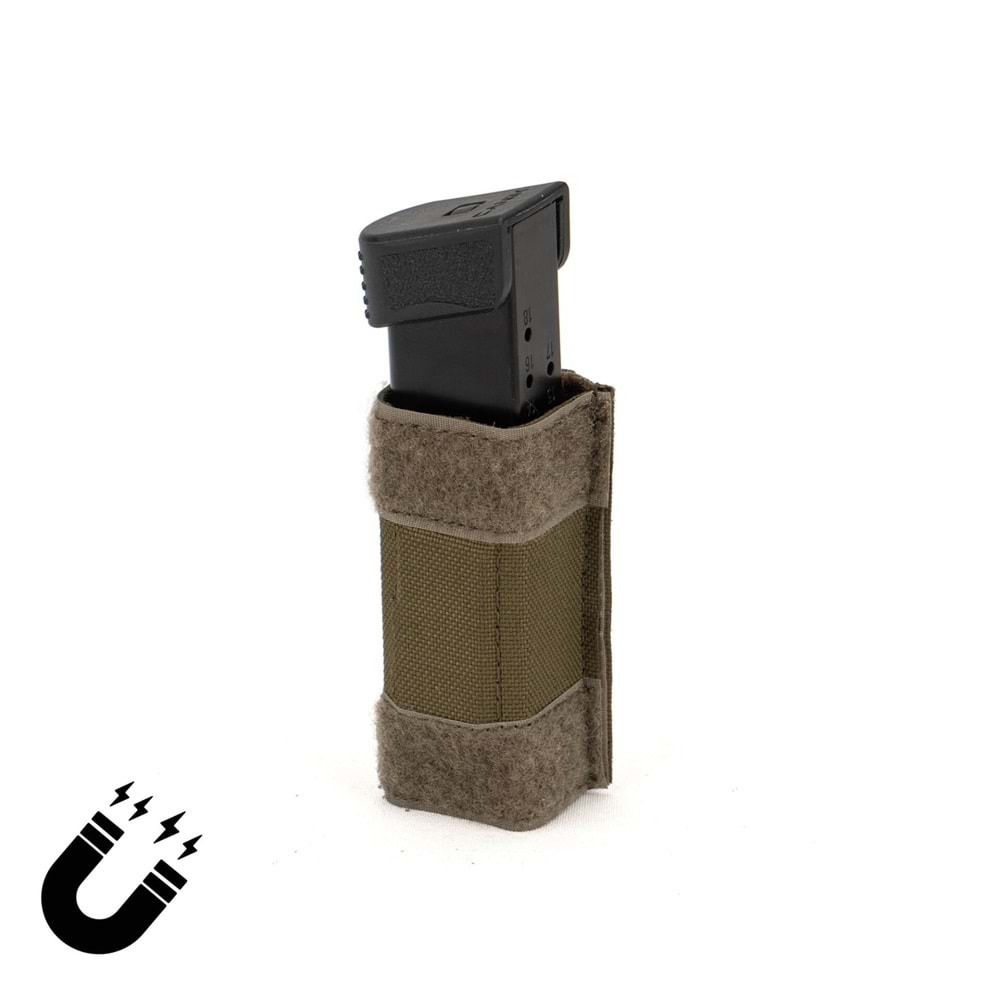 Mas Tactical® Şarjör Kılıfı 9mm Mıknatıslı Haki