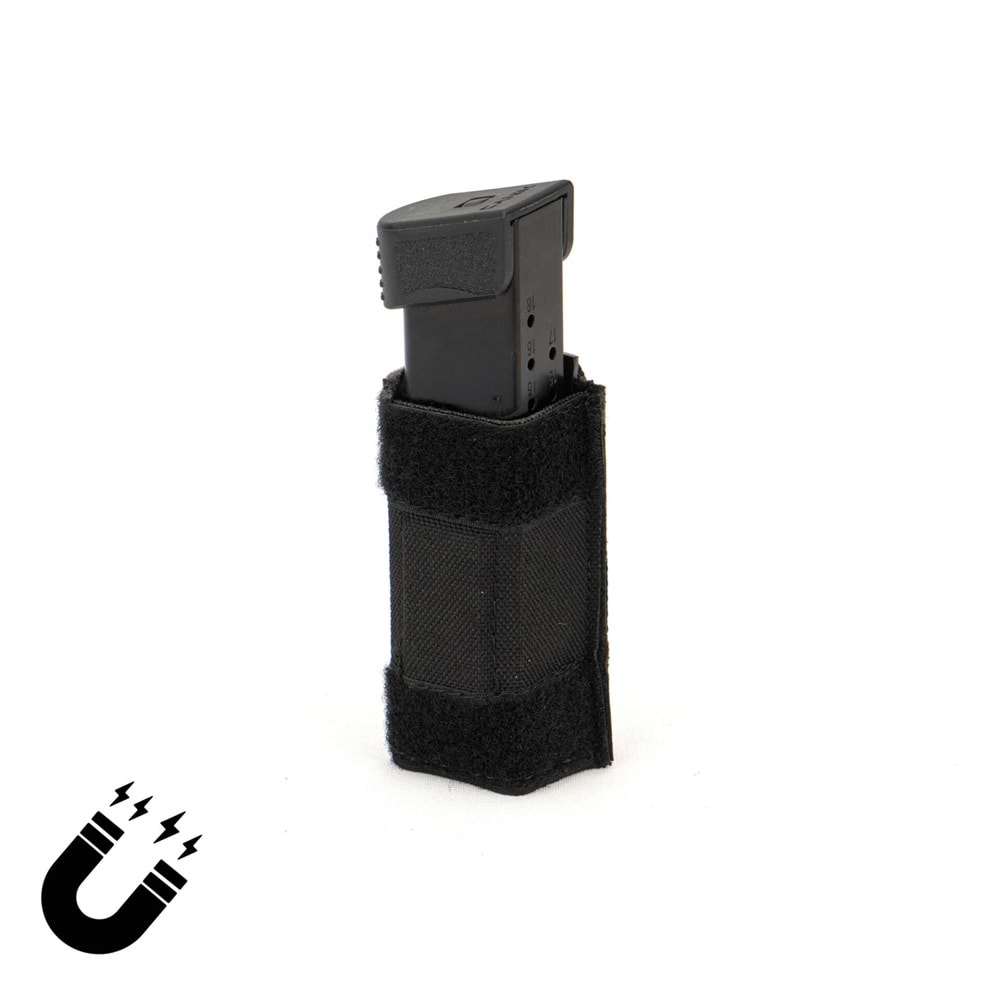 Mas Tactical® Şarjör Kılıfı 9mm Mıknatıslı Siyah