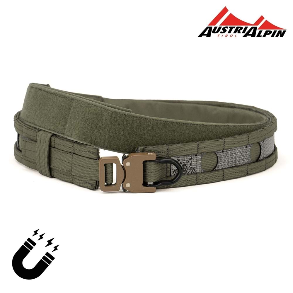 Mas Tactical® Görev Kemeri 6169 Mıknatıslı Tegris/AustriAlpin D-Tokalı 25mm Haki