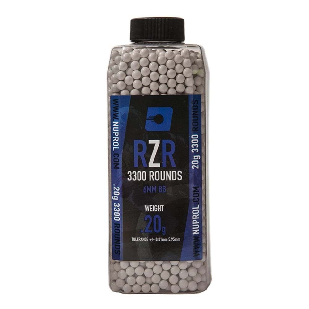 Nuprol RZR 0.20G AirSoft BB 3300 Adet