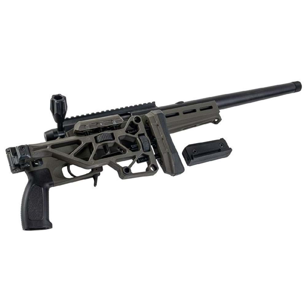 Silverback TAC 41 L Lite Chassis & Katlanır Dipçik Airsoft Bolt Action Tüfek Yeşil (OD)