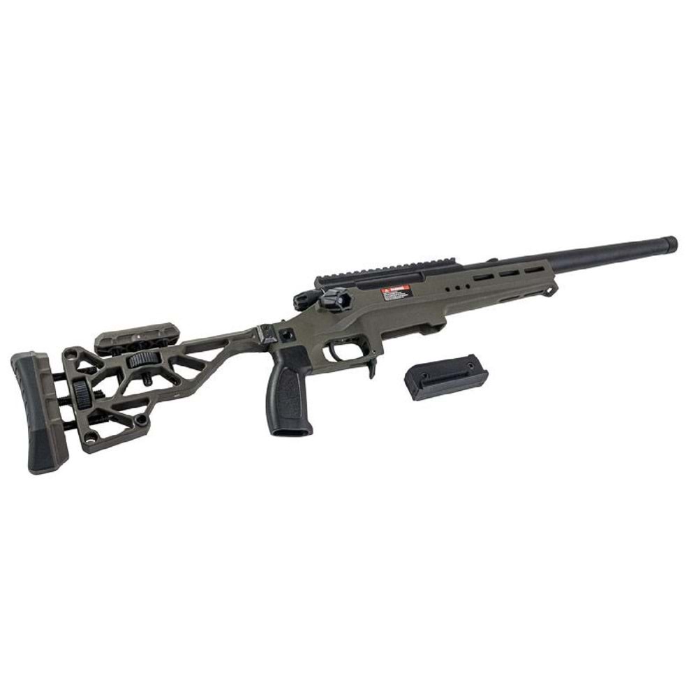 Silverback TAC 41 LS Lite Sport Version Chassis & Katlanır Dipçik Airsoft Bolt Action Tüfek Yeşil (OD)