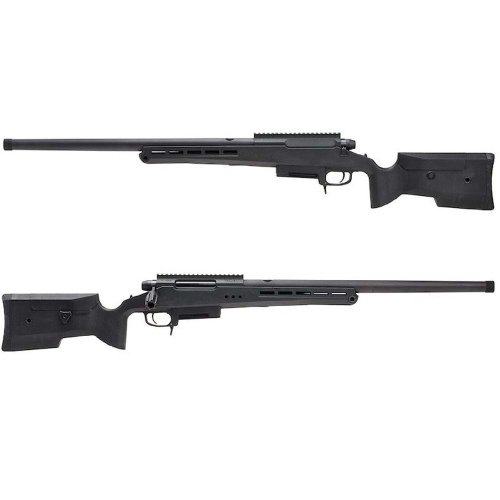 Silverback TAC-41P Classic Polimer Dipçik Sniper Bolt Action Airsoft Tüfek, Siyah SBA-T41P-BK
